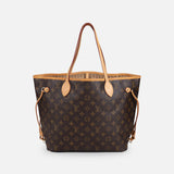 Louis Vuitton Monogram Neverfull MM Tote Väska Brun / GHV