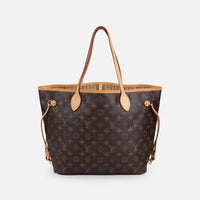 Louis Vuitton Monogram Neverfull MM Tote Väska Brun / GHV