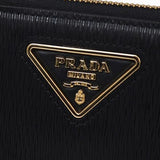 Prada Svart Plånbok I Kalvskinn