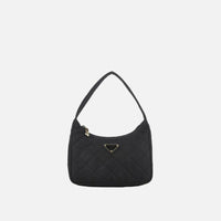Prada Svart Axelremsväska I Nylon