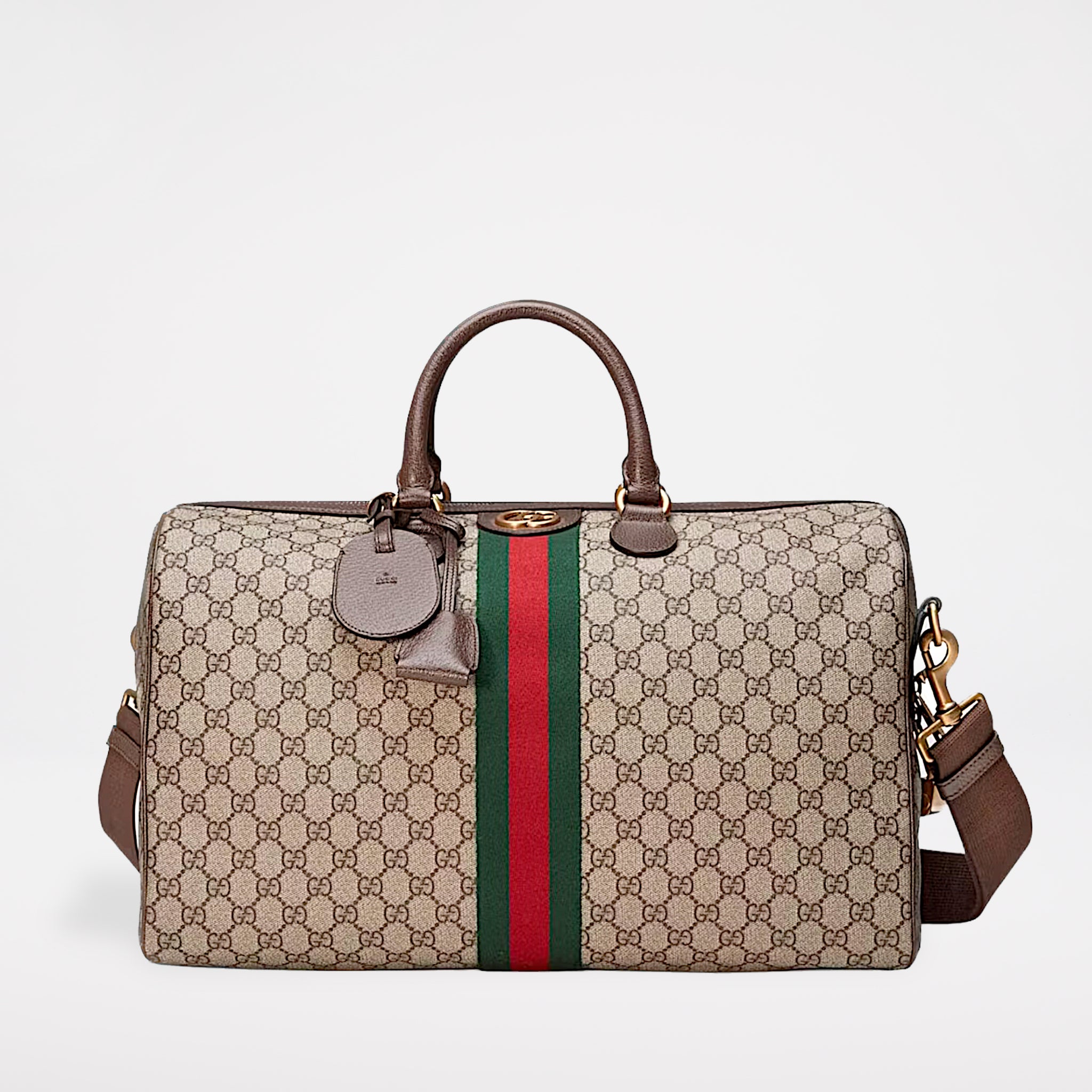 Gucci Ophidia GG Carry-on Duffle Medium Beige/Ebony