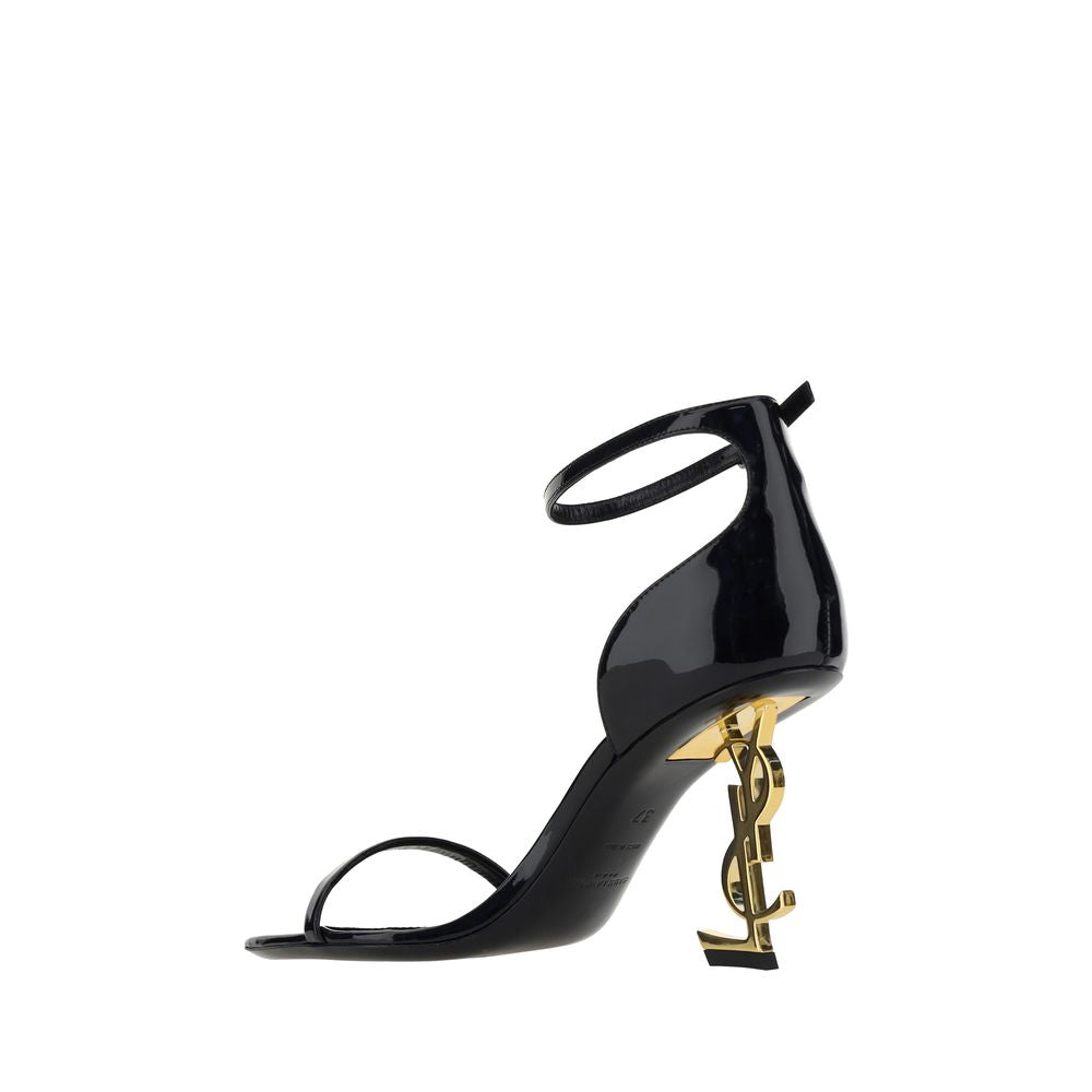 Saint Laurent Svarta Klackskor I Kalvskinn Med Stilettklack