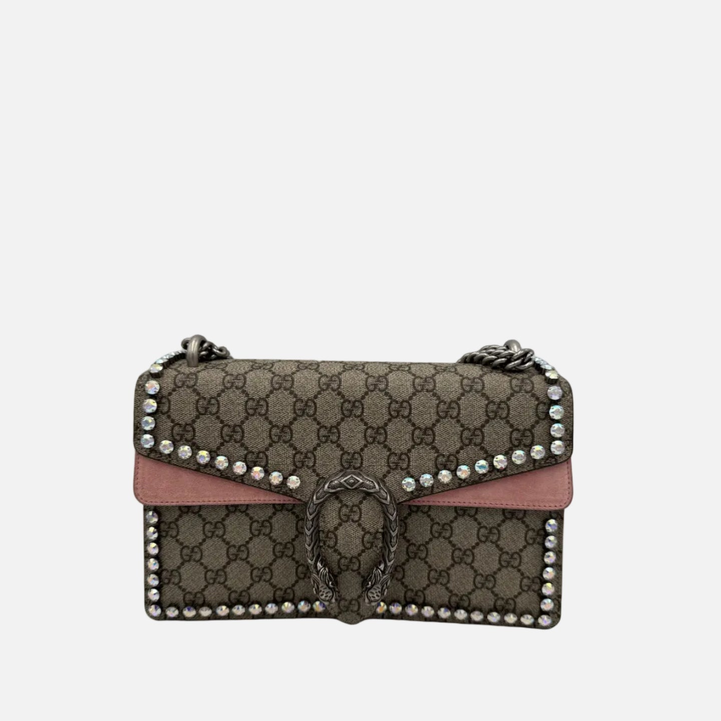 Gucci Dionysus GG Supreme Handväska med Diamanter