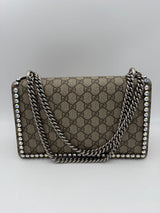 Gucci Dionysus GG Supreme Handväska med Diamanter