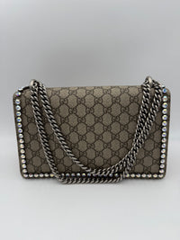 Gucci Dionysus GG Supreme Handväska med Diamanter