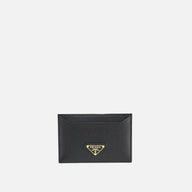 Prada Svart Korthållare I Kalvskinn