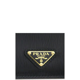 Prada Svart Korthållare I Kalvskinn