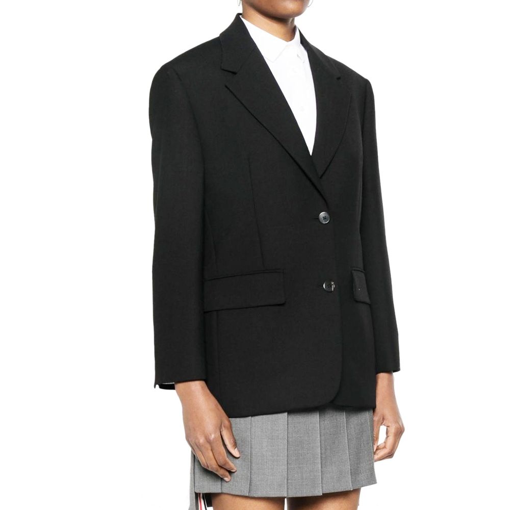 Prada Svart Blazer I Jungfruull