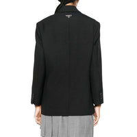 Prada Svart Blazer I Jungfruull