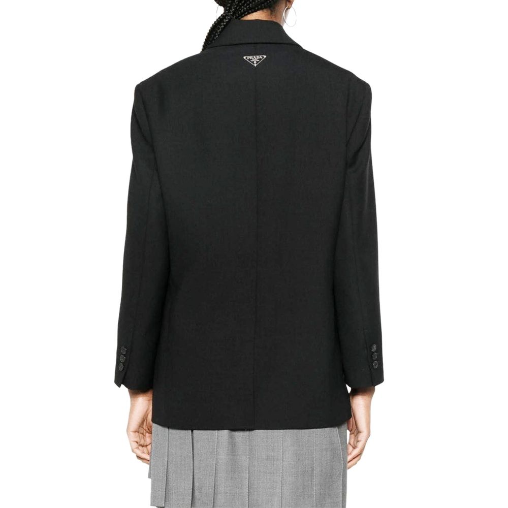Prada Svart Blazer I Jungfruull