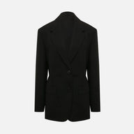 Prada Svart Kappa I Fleece-Ull