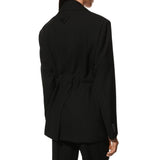 Prada Svart Kappa I Fleece-Ull