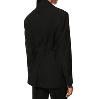 Prada Svart Kappa I Fleece-Ull