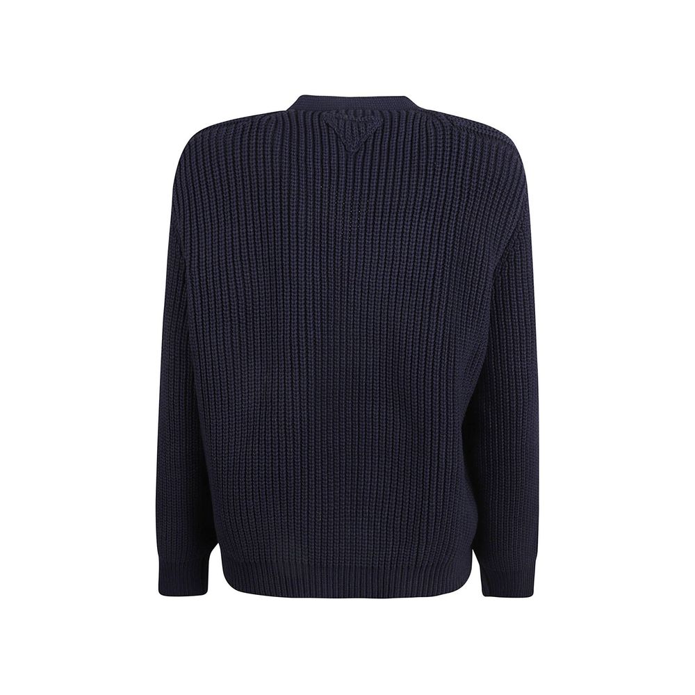 Prada Blå Cotton Cardigan
