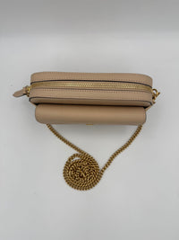 Gucci GG Jumbo Beige Axelremsväska med Framficka