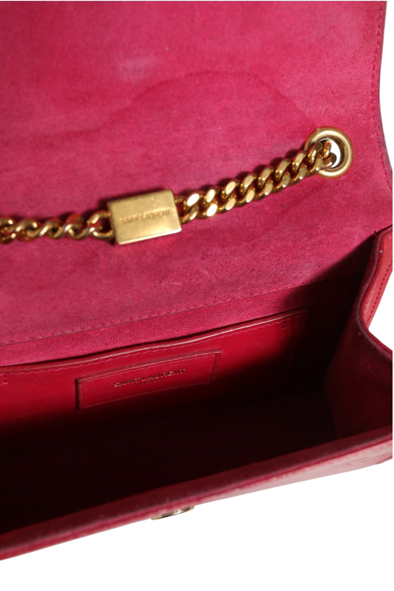 Saint Laurent Kate Axelremsväska I Läder