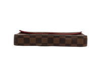 Louis Vuitton Pochette Félicie Plånbok Med Kedja I Damier Ébène