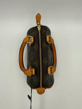 Louis Vuitton Nano Speedy Handväska I Monogram-Canvas