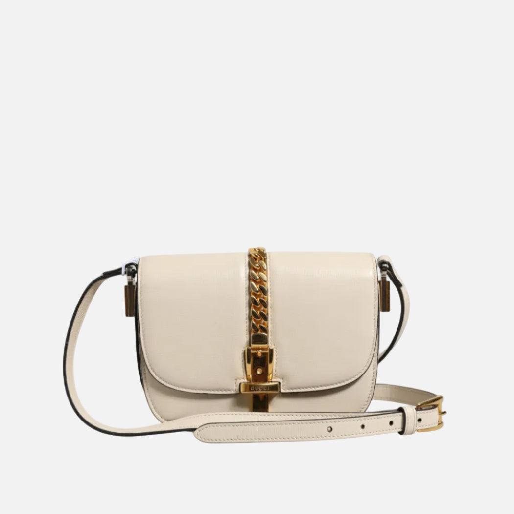 Gucci Sylvie 1969 Miniaxelväska I Läder
