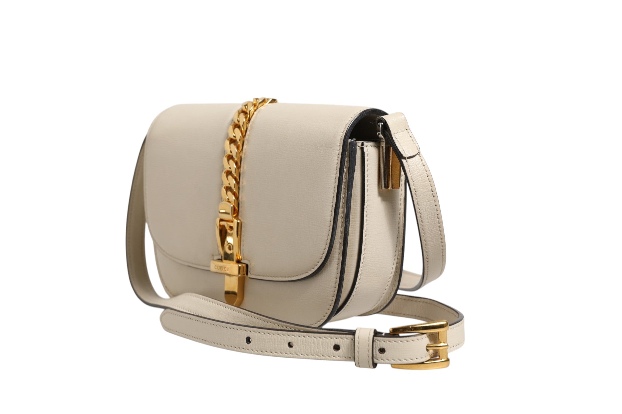 Gucci Sylvie 1969 Miniaxelväska I Läder