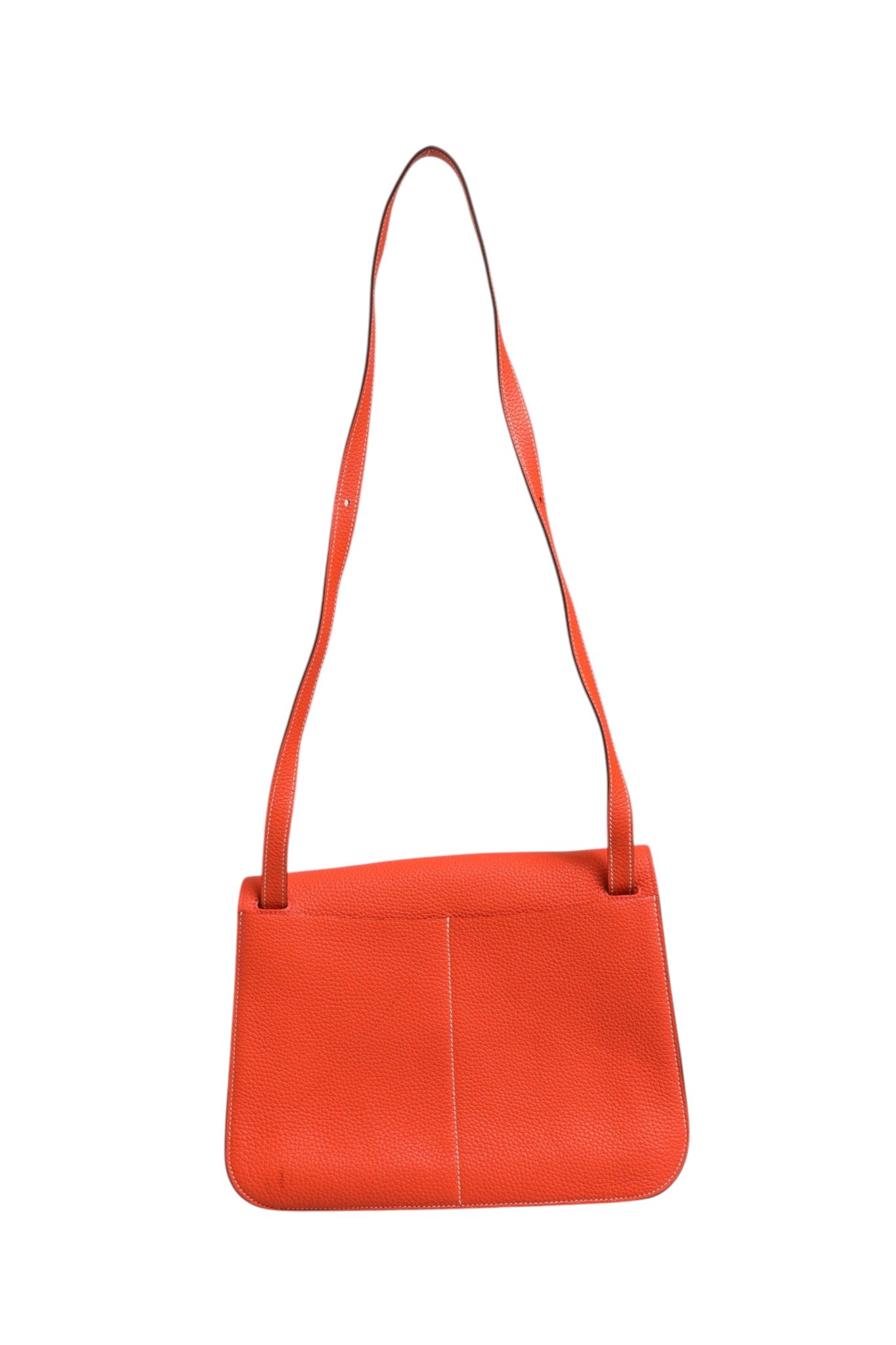 Hermès Rouge Casaque Clemence Halzan 31 Med Palladiumfärgad Hårdvara