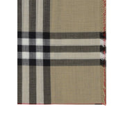 Burberry Beige Halsduk I Ull