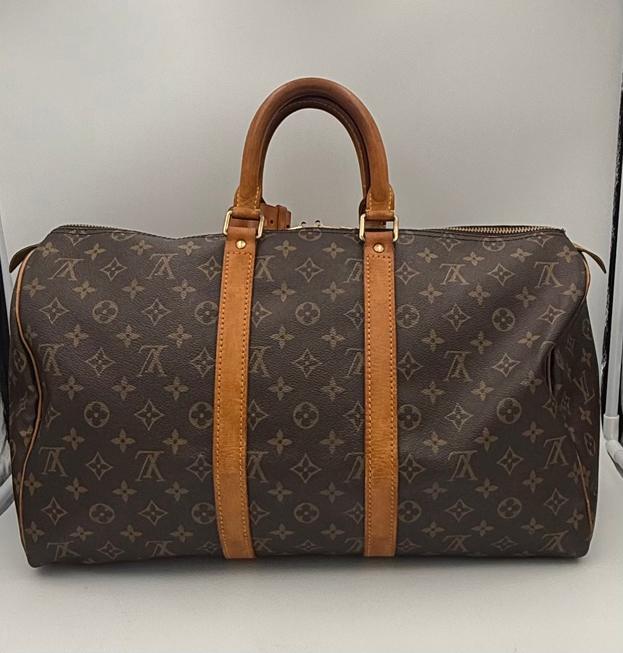 Louis Vuitton Keepall 45 Reseväska Duffelväska Med Monogram