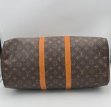 Louis Vuitton Keepall 45 Reseväska Duffelväska Med Monogram