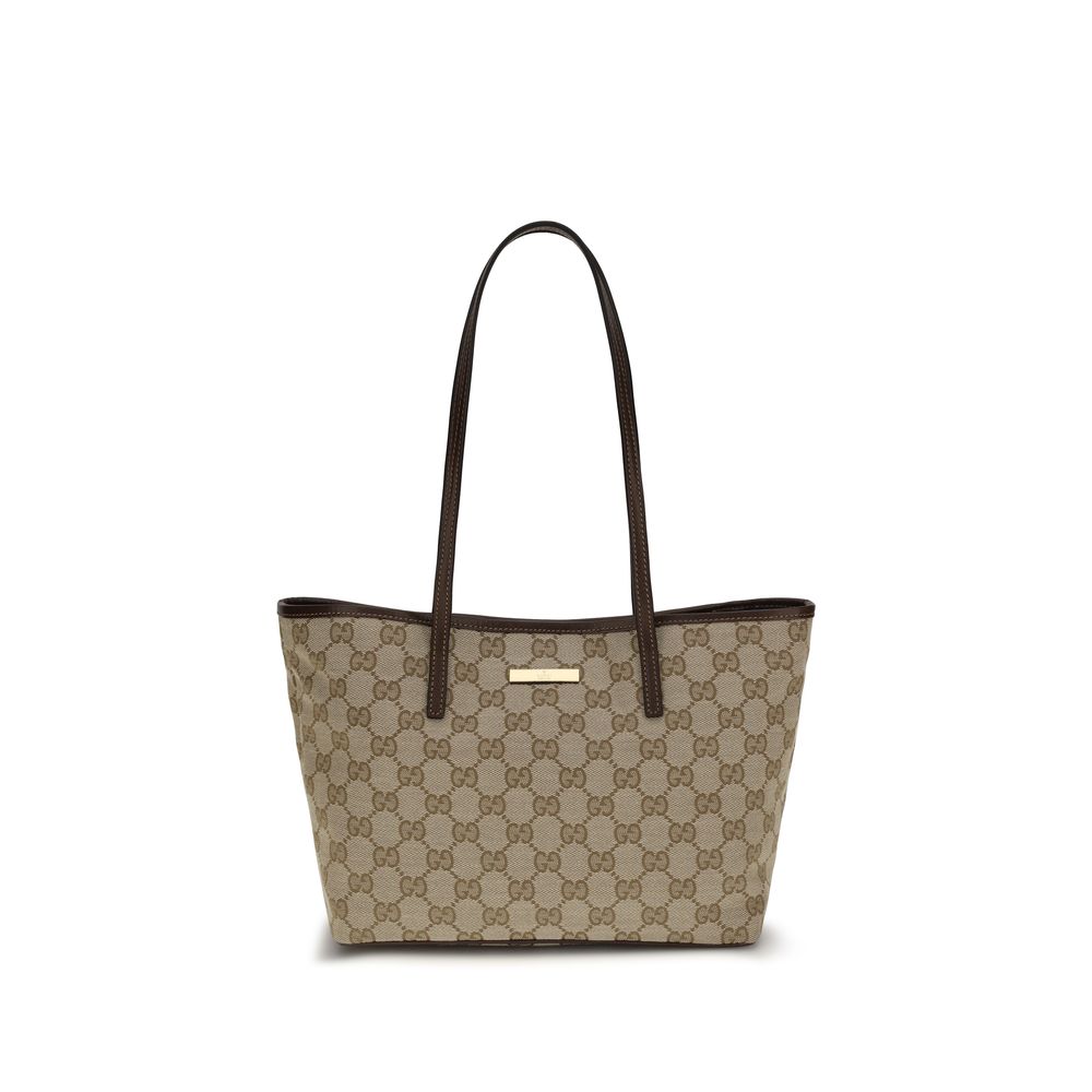 Gucci Handväska I Beige Tyg