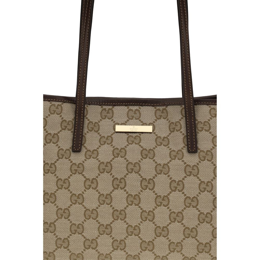 Gucci Handväska I Beige Tyg
