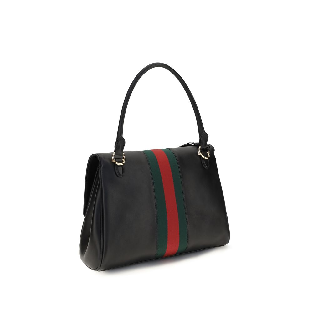 Gucci Handväska I Svart Kalvläder (Bos Taurus)