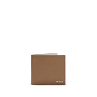Prada Beige Plånbok I Kalvläder