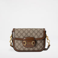 Gucci Horsebit 1955 Mini Väska Beige/Ebony