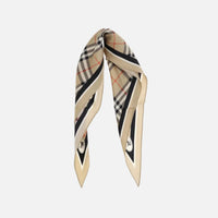 Burberry Beige Silkeshalsduk