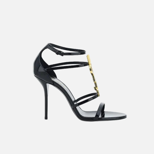 Saint Laurent Svarta Klackskor I Kalvsläder Med Stilettklack