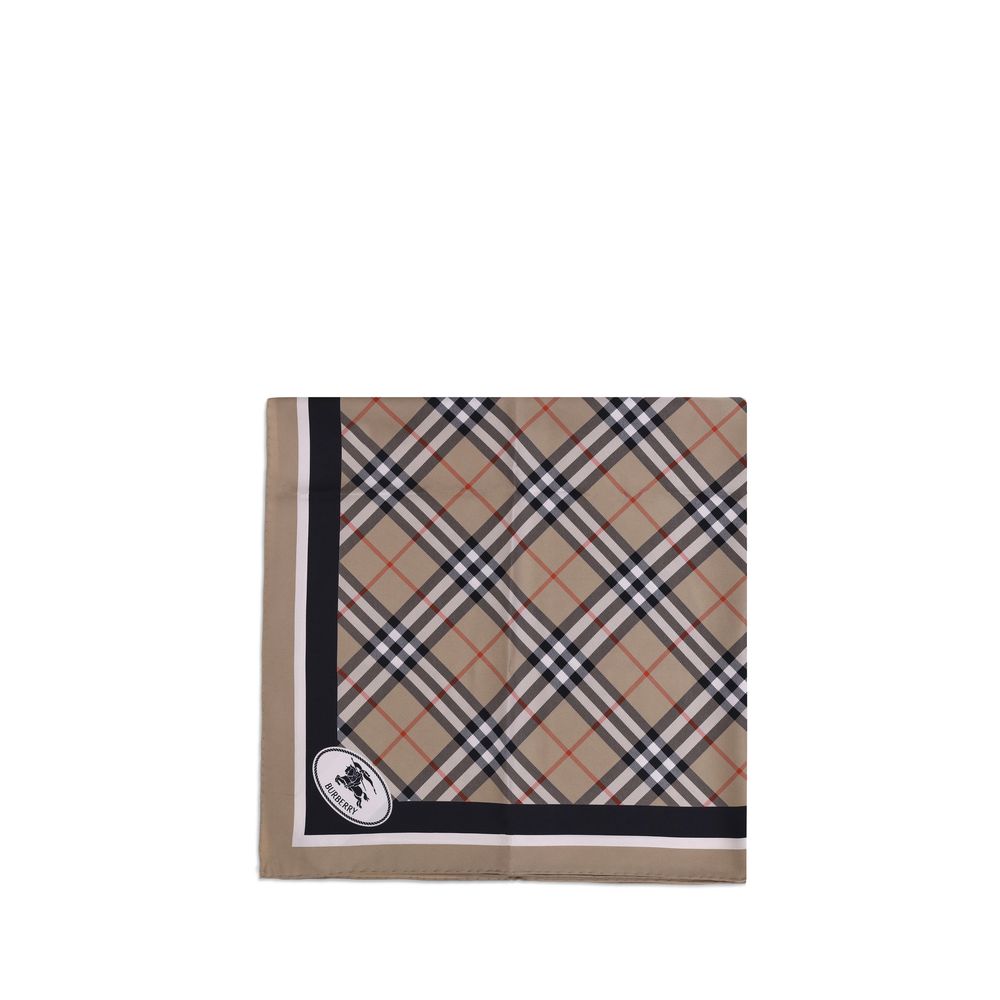 Burberry Beige Silkeshalsduk