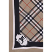 Burberry Beige Silkeshalsduk