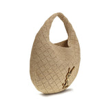 Saint Laurent Axelväska I Beige ”Raffia”