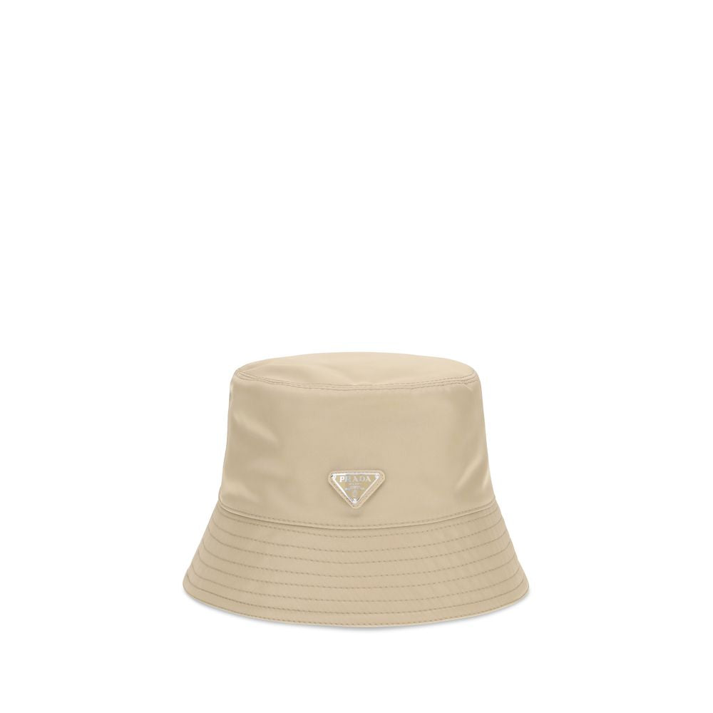 Prada Beige Bucket Hat i Polyamid