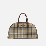 Burberry Duffelväska Axelremsväska I Beige Bomull