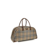 Burberry Duffelväska Axelremsväska I Beige Bomull