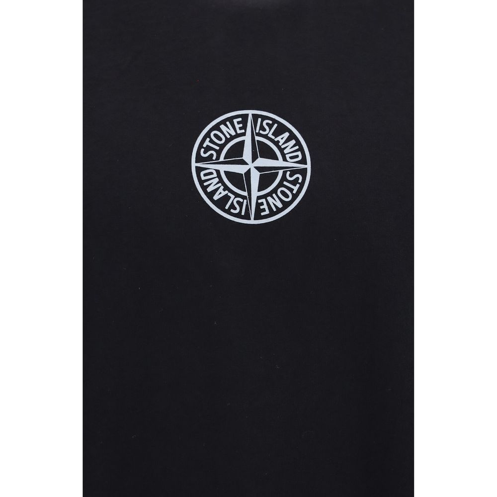 Stone Island Svart T-shirt I Bomull