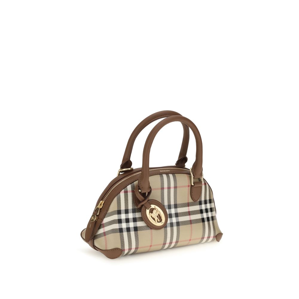 Burberry Handväska I Beige Canvas