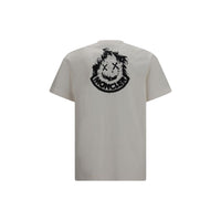 Moncler Beige Bomulls-T-shirt