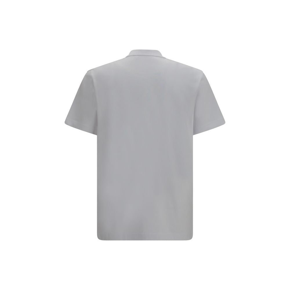 Moncler Vit Bomulls-T-shirt