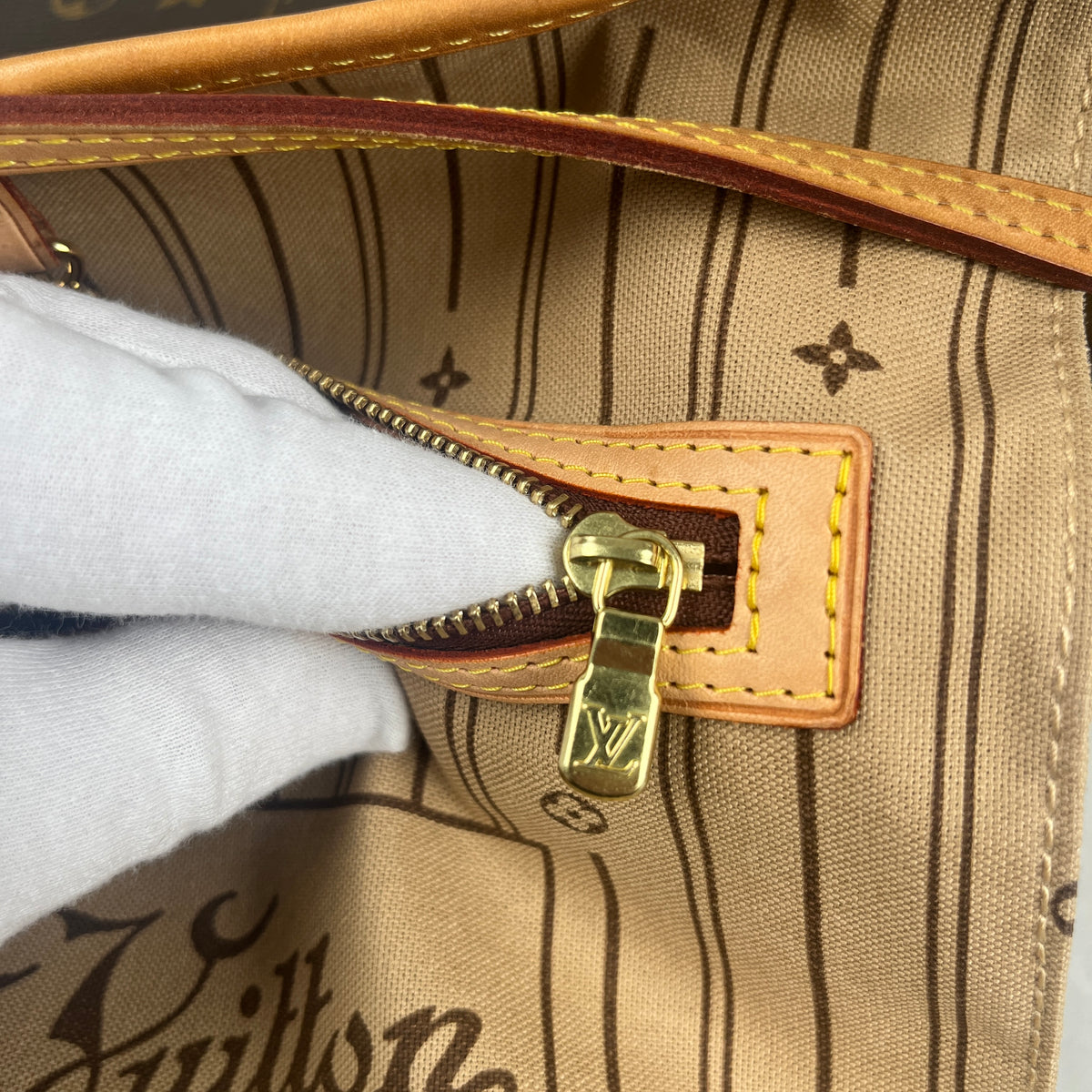 Louis Vuitton Monogram Neverfull MM Tote Väska Brun / GHV
