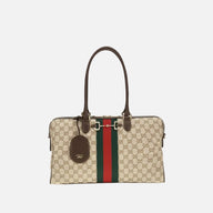 Gucci Handväska / Duffel Beige Tyg