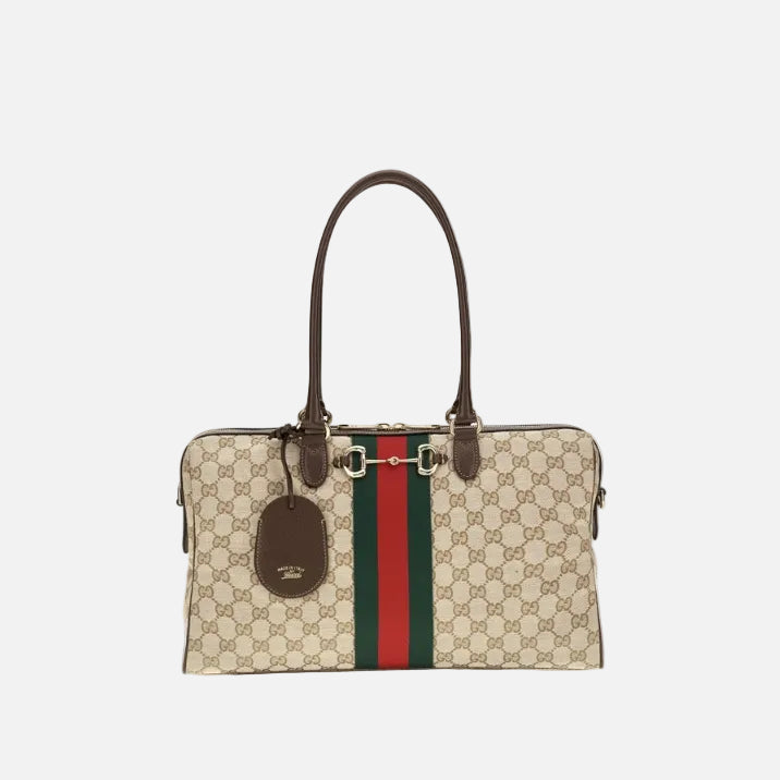 Gucci Handväska / Duffel Beige Tyg