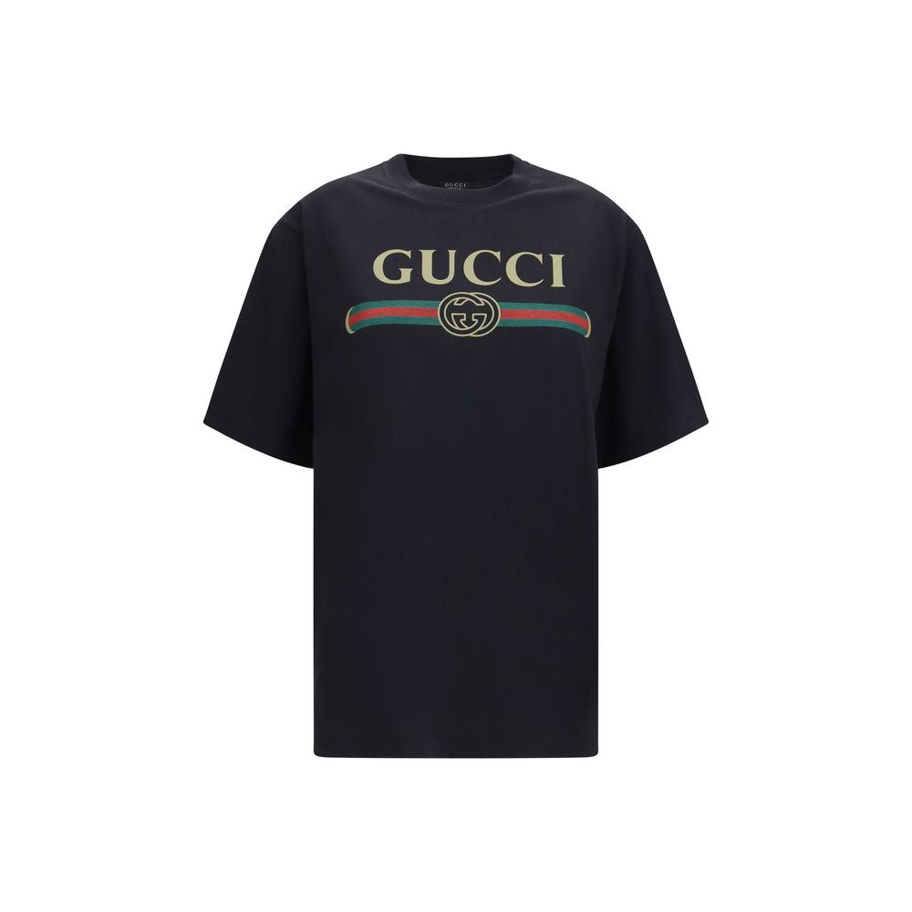 Gucci Svart T-shirt I Bomull