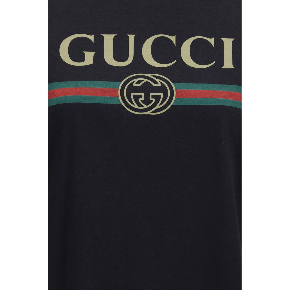 Gucci Svart T-shirt I Bomull